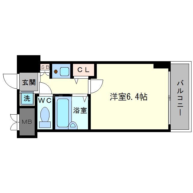 エステムコート新大阪の間取り