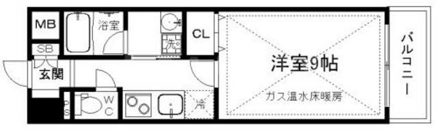 セレッソコート新大阪の間取り