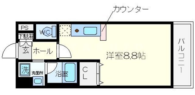 アスリート本町西の間取り