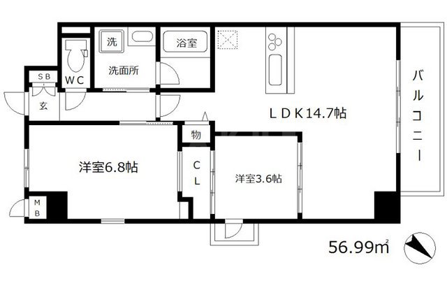 コージー千島の間取り