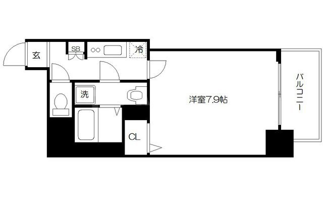 エグゼ堺筋本町の間取り