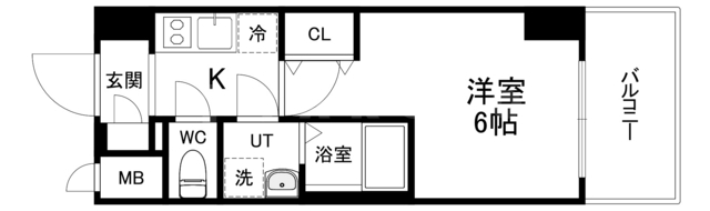 エスリードレジデンス大阪弁天町の間取り