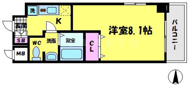 エスリード森ノ宮駅前の間取り