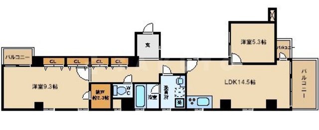 南堀江21の間取り