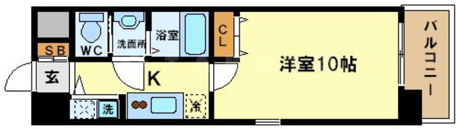 エス・キュート平野町の間取り