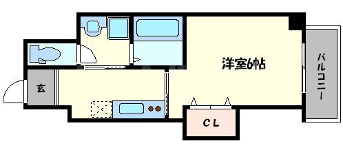 プロスパー瓦屋町の間取り