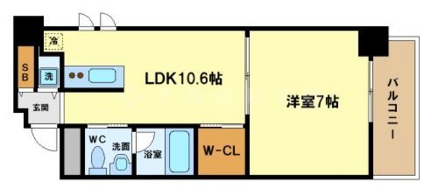 イーストモート高麗橋の間取り