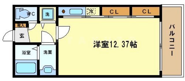 フォレステージュ靱公園の間取り