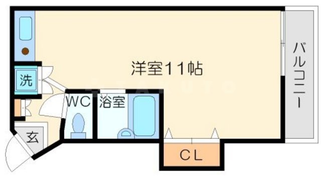 USフラットの間取り