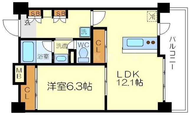 CITY SPIRE桜川Iの間取り