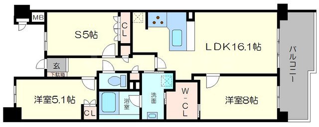 ザレジデンス豊中の間取り