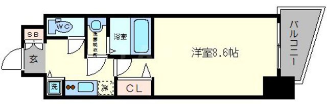 プレサンス本町エクストラの間取り