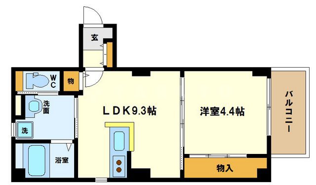 Plaisir deux京町堀の間取り