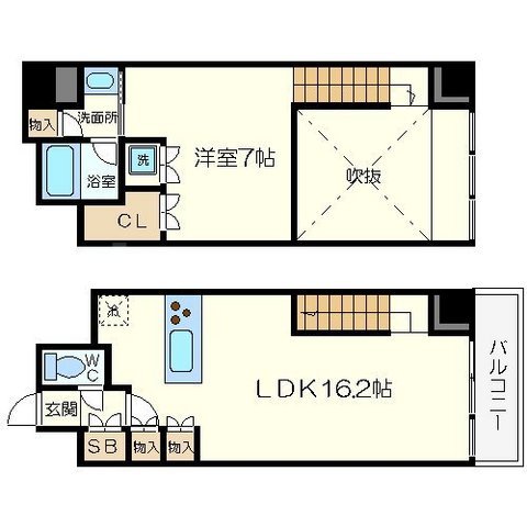KDXレジデンス本町橋の間取り