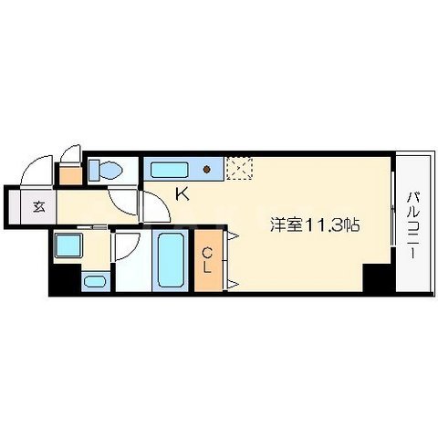 アビテ北御堂の間取り
