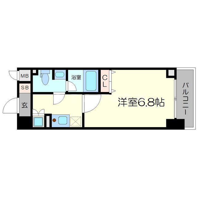 ＫＤＸレジデンス難波南の間取り