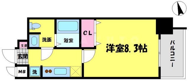 JPレジデンス大阪城南の間取り