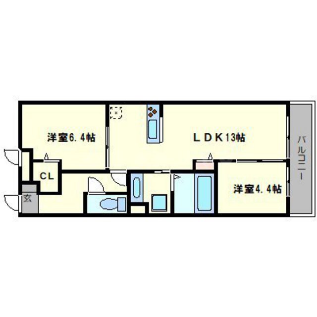 Verde豊里の間取り