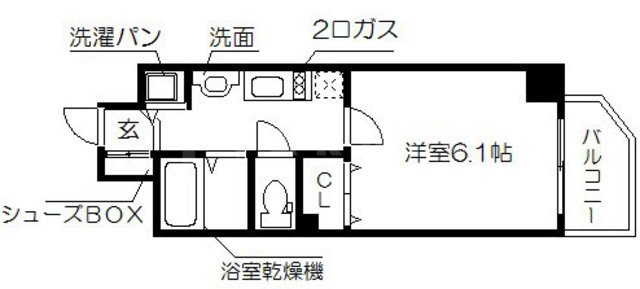 プレサンス中之島公園グラシアの間取り