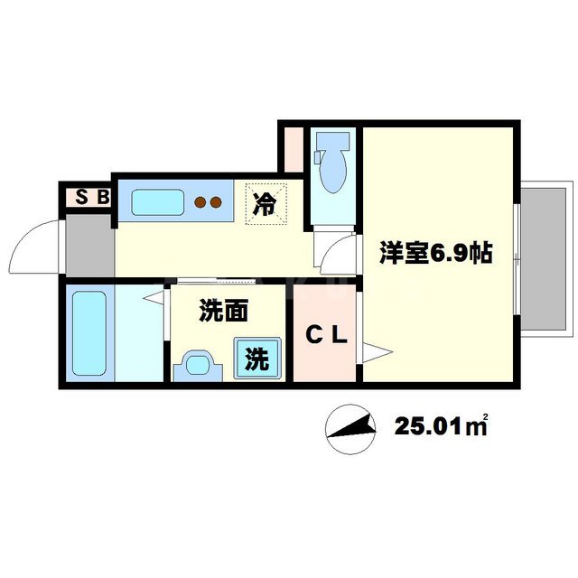 studio noirの間取り