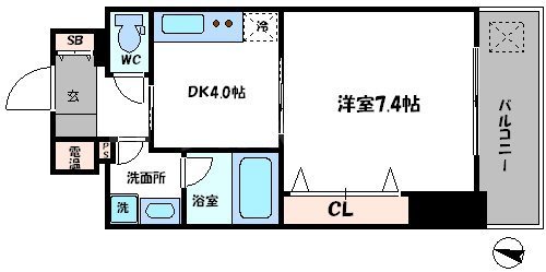 クローバー・ビュー上本町の間取り