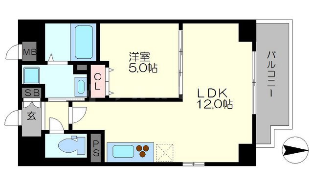 ノーブルスクエア新町の間取り
