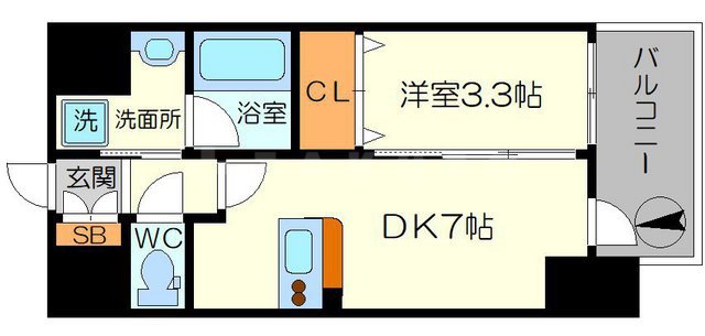 LUMINOUS天王寺舟橋の間取り