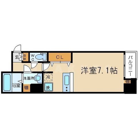 CITY SPIRE堺筋本町の間取り