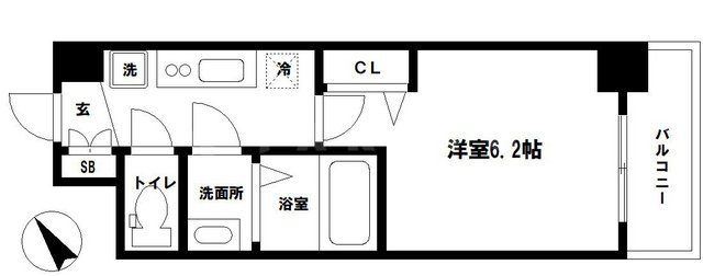 グランカリテ九条南の間取り