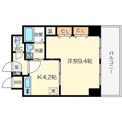 willdo堺筋本町の間取り