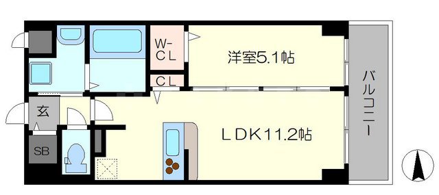 ラ・メゾンヴェール上町の間取り