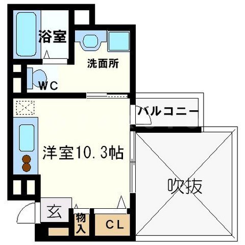 RIDGE北堀江(ルクレ北堀江)の間取り