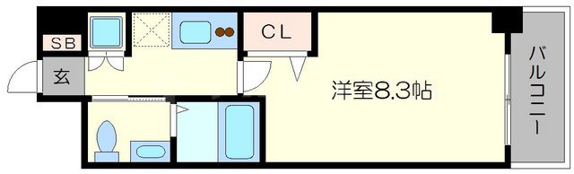 ディナスティ玉造の間取り