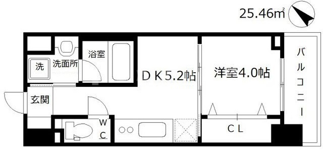 エレガントレジデンス中之島の間取り