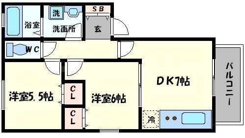CRADLE OHTAの間取り
