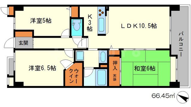 アドリーム江坂の間取り