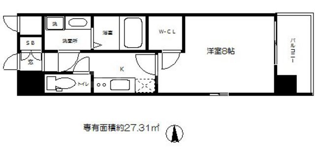 エスプレイスOSAKAベイシティの間取り