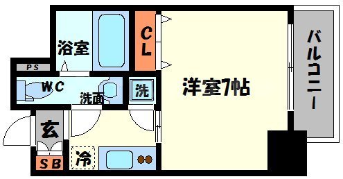 ラシュレエグゼ本町の間取り