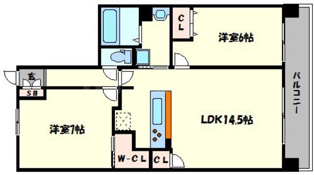 CITY SPIRE難波グレイスの間取り