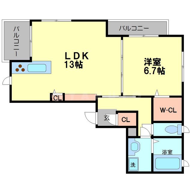 グリーンフロント豊中本町の間取り