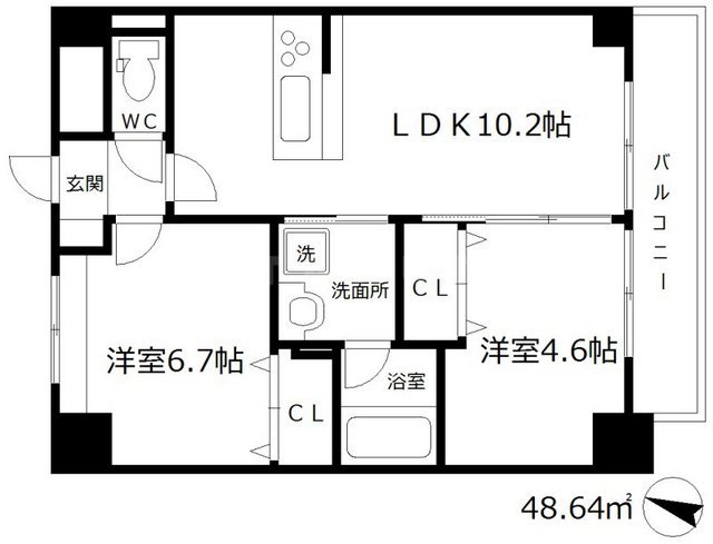 エスペランサ海老江の間取り
