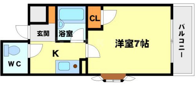 クィンシー江坂の間取り