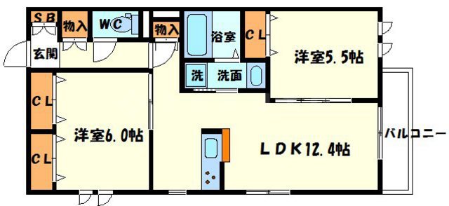 サンヴィーブルの間取り