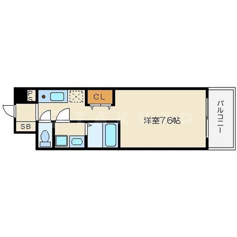 ジュネーゼグラン福島Ebieの間取り