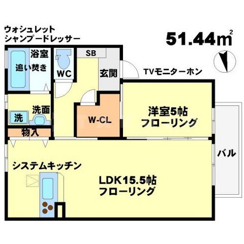 フローラ緑地の間取り