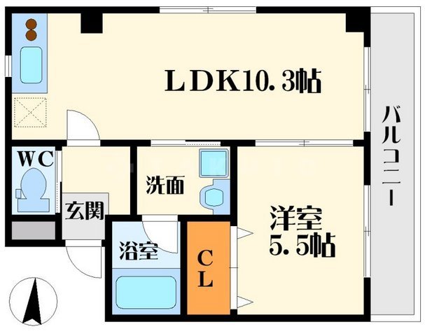 ラフォーレ内本町の間取り