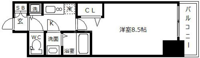 プライムアーバン御堂筋本町の間取り