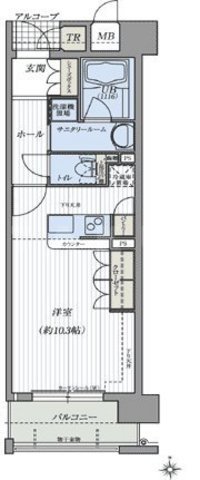 CITY SPIRE難波WESTの間取り