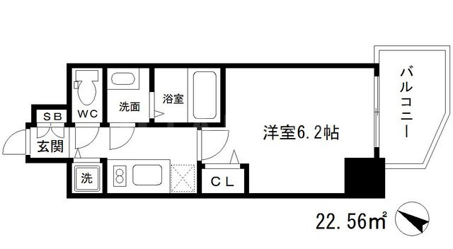 プレサンス大阪ゲートシティの間取り