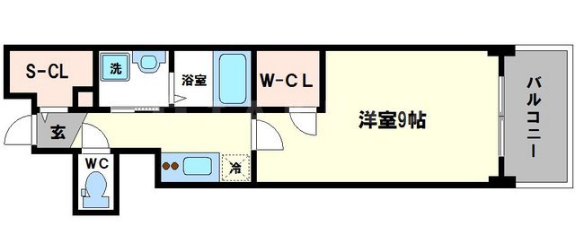 プレサンス堺筋本町駅前の間取り